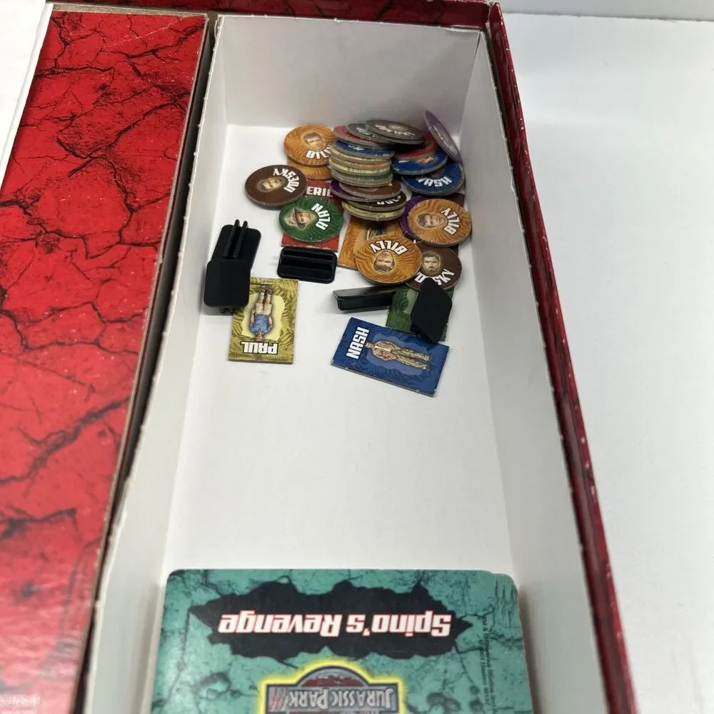 JURASSIC PARK III 3 Island‎ Survival Board Game (98% Complete) Vintage